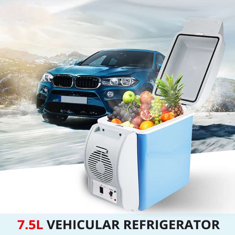 7 5L Mini Car font b Refrigerator b font DC12 24V AC220V Freezer Heating Fridge