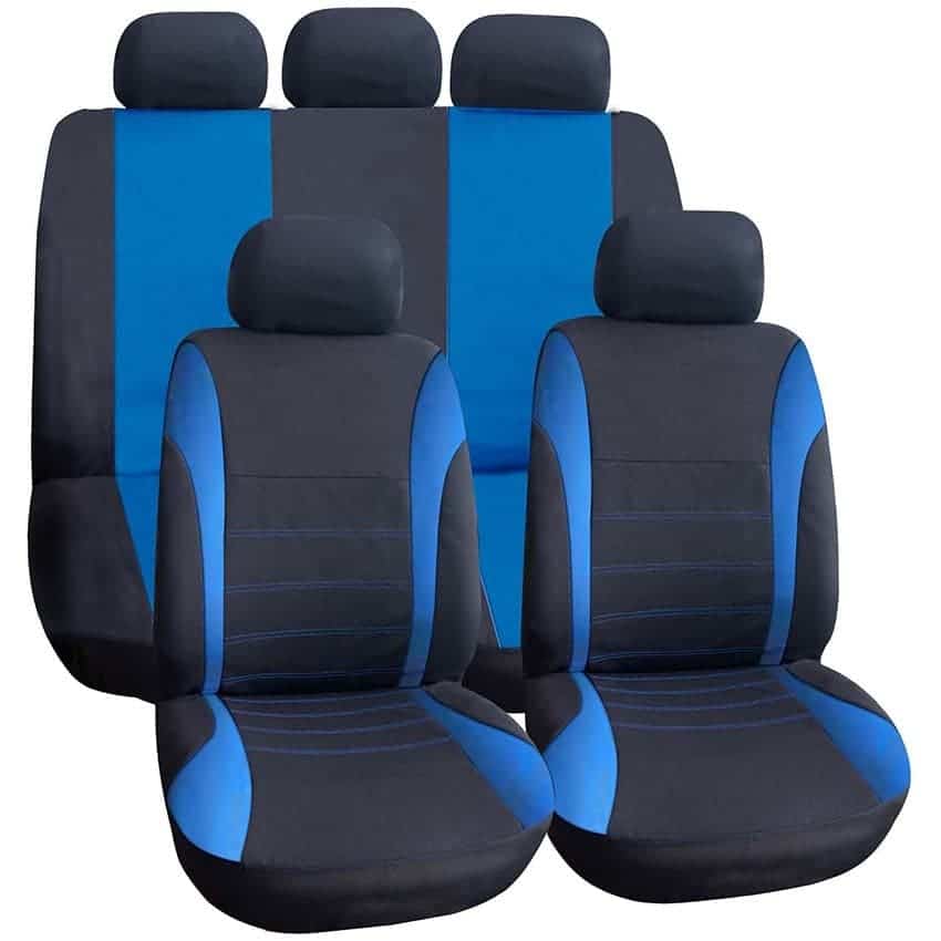 Car Interior Accessories Polyester Eco Friendly Polyester and Leather Material Car Seat Cover