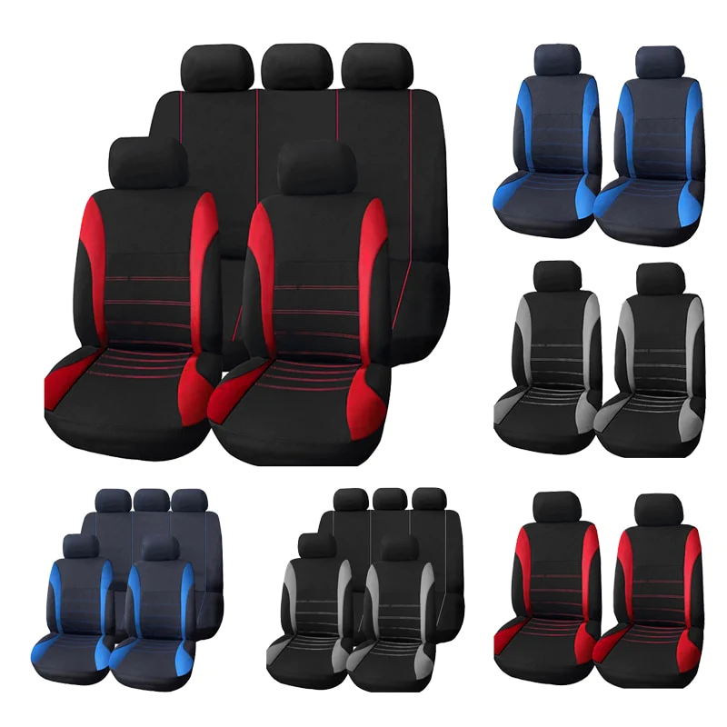 Car Seat Covers Interior Accessories Airbag Compatible AUTOYOUTH Seat Cover For Lada Volkswagen Red Blue Gray 800