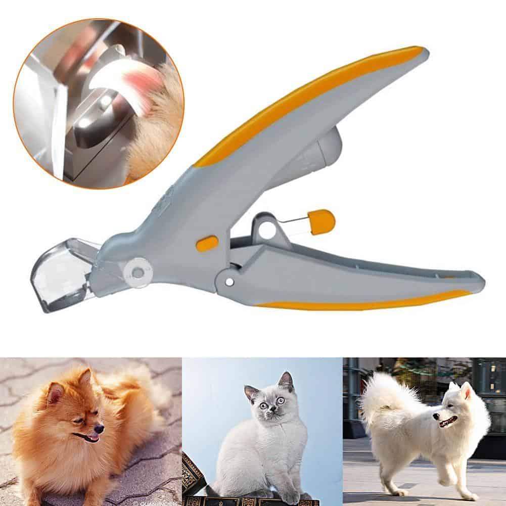 Professional Pet Nail Clipper Scissors Pet Dog Cat Nail Toe Claw Clippers Scissor LED Light Nail
